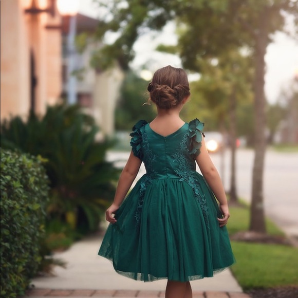Trish Scully Bianca Dress in Emerald Green